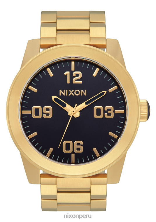 mirar educacion fisica Nixon cuerpos de acero inoxidable oro/índigo 86XRT71