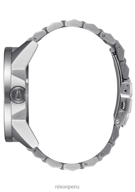 mirar educacion fisica Nixon cuerpos de acero inoxidable plata blanca 86XRT70