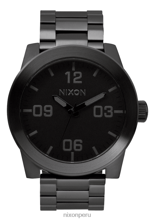 mirar educacion fisica Nixon cuerpos de acero inoxidable todo negro 86XRT63