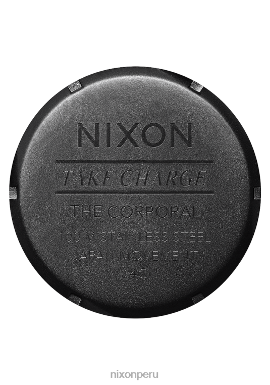 mirar educacion fisica Nixon cuerpos de acero inoxidable todo negro 86XRT63