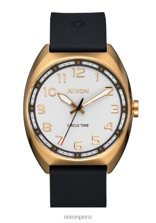 mirar educacion fisica Nixon mójol oro claro/blanco 86XRT113
