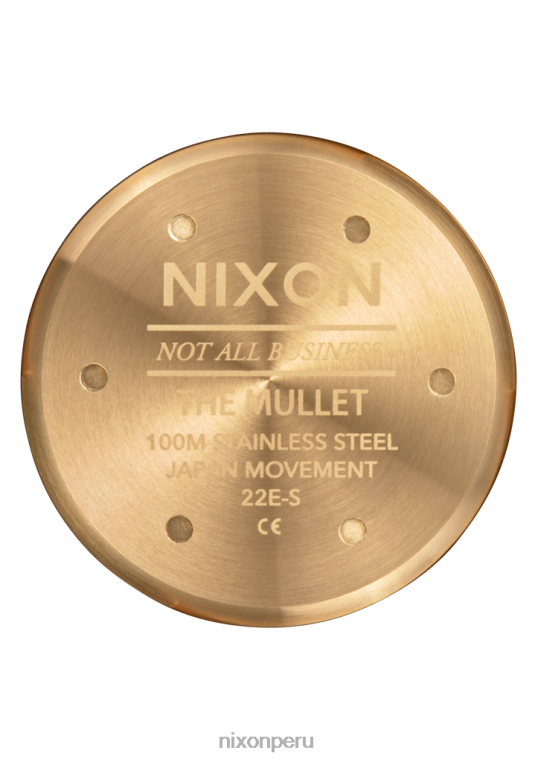 mirar educacion fisica Nixon mójol oro claro/blanco 86XRT113