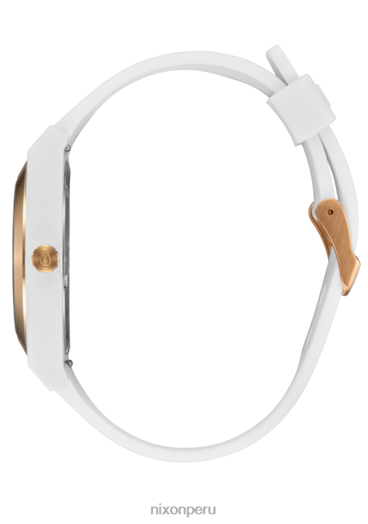 mirar educacion fisica Nixon oportunidad de contar el tiempo blanco/oro mate 86XRT92