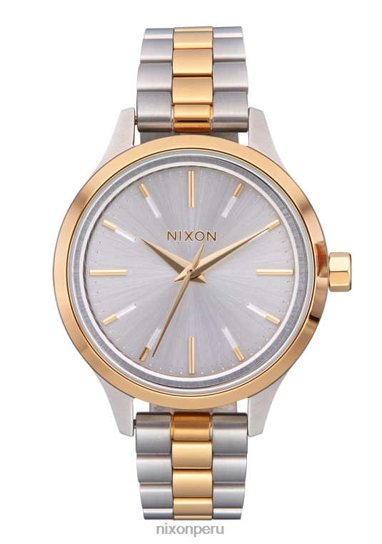 mirar educacion fisica Nixon optimista oro plateado 86XRT242