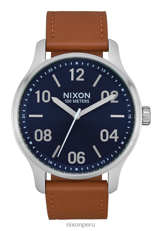 mirar educacion fisica Nixon patrulla de cuero azul marino/silla de montar 86XRT105