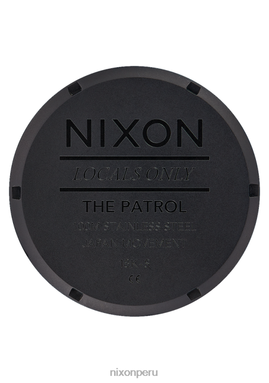 mirar educacion fisica Nixon patrulla negro mate/oro 86XRT124