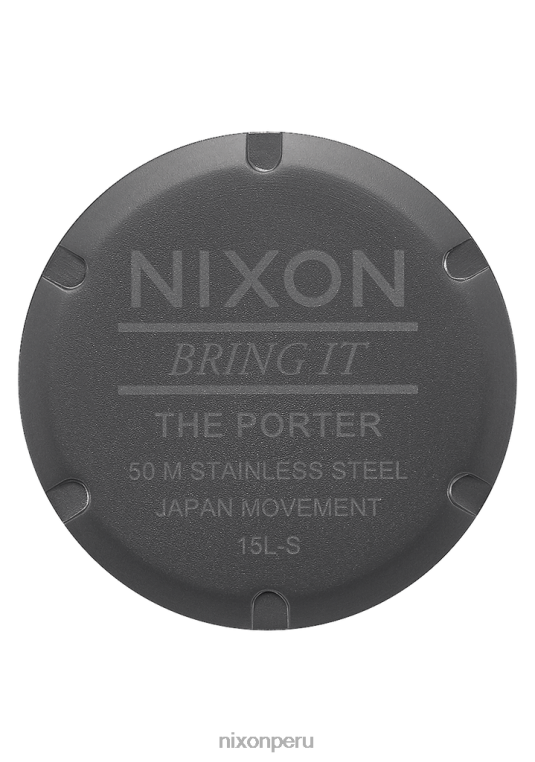 mirar educacion fisica Nixon portero de cuero bronce/carbón/taupe 86XRT62