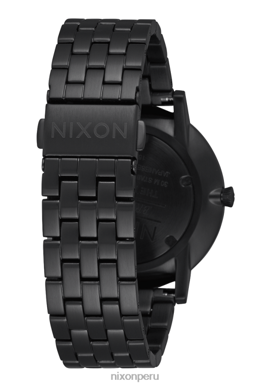mirar educacion fisica Nixon portero todo negro/oro 86XRT78
