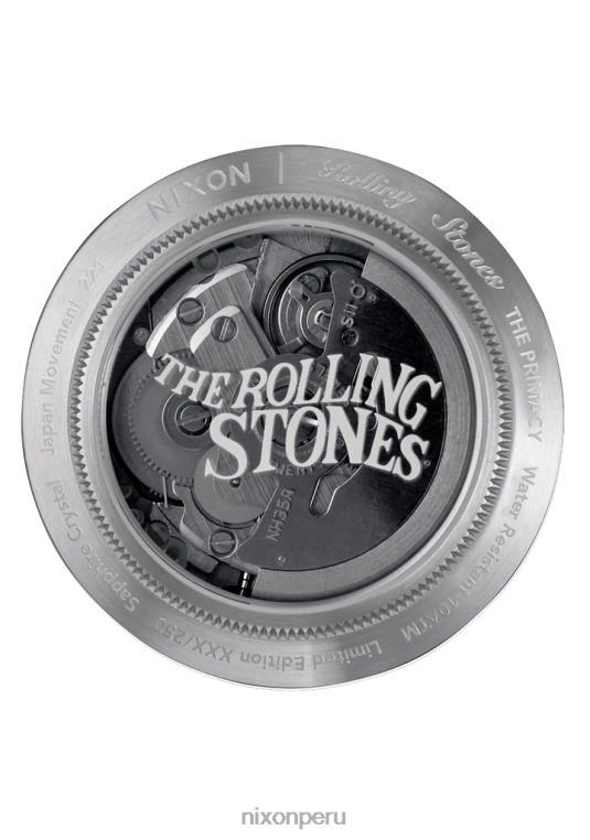 mirar educacion fisica Nixon primacía de los Rolling Stones negro plata 86XRT134