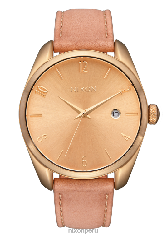 mirar educacion fisica Nixon thalia cuero dorado claro/bronceado 86XRT259