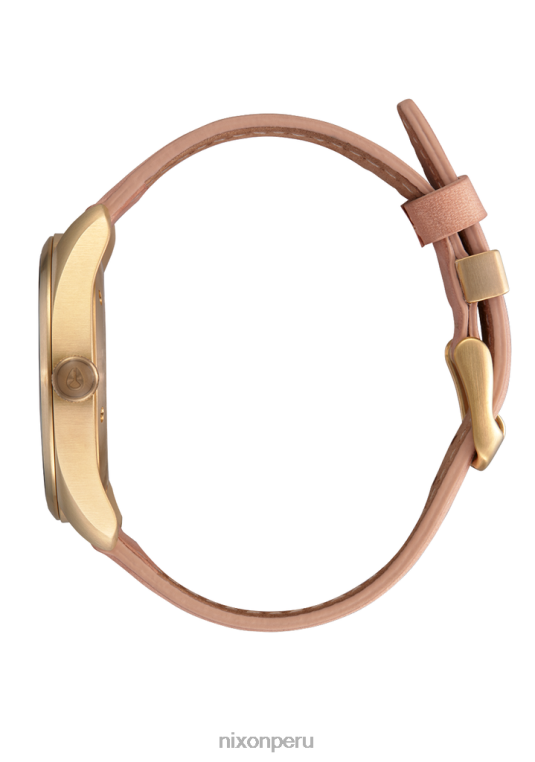 mirar educacion fisica Nixon thalia cuero dorado claro/bronceado 86XRT259