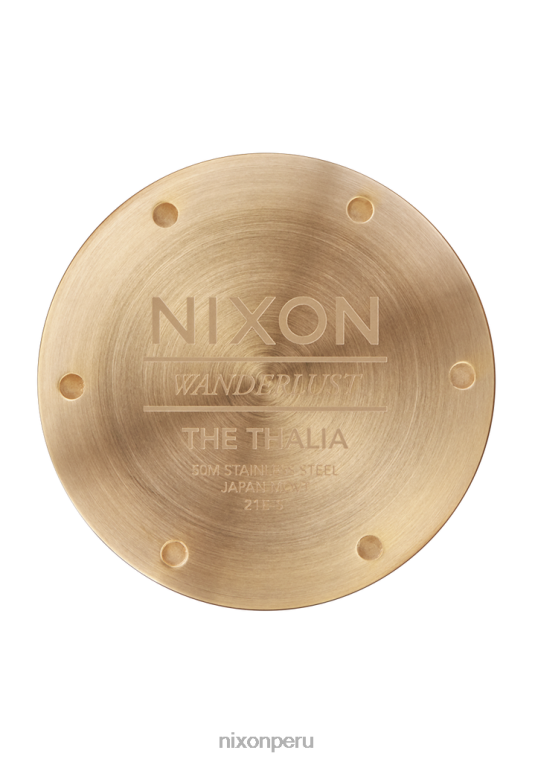 mirar educacion fisica Nixon thalia cuero dorado claro/bronceado 86XRT259
