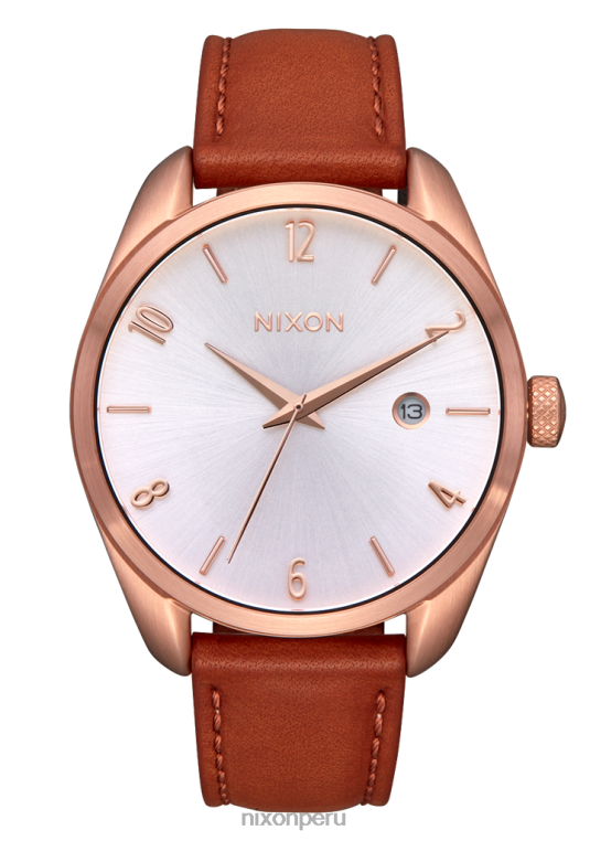 mirar educacion fisica Nixon thalia cuero oro rosa/blanco 86XRT260