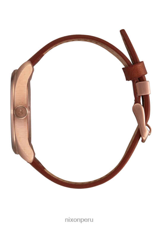 mirar educacion fisica Nixon thalia cuero oro rosa/blanco 86XRT260