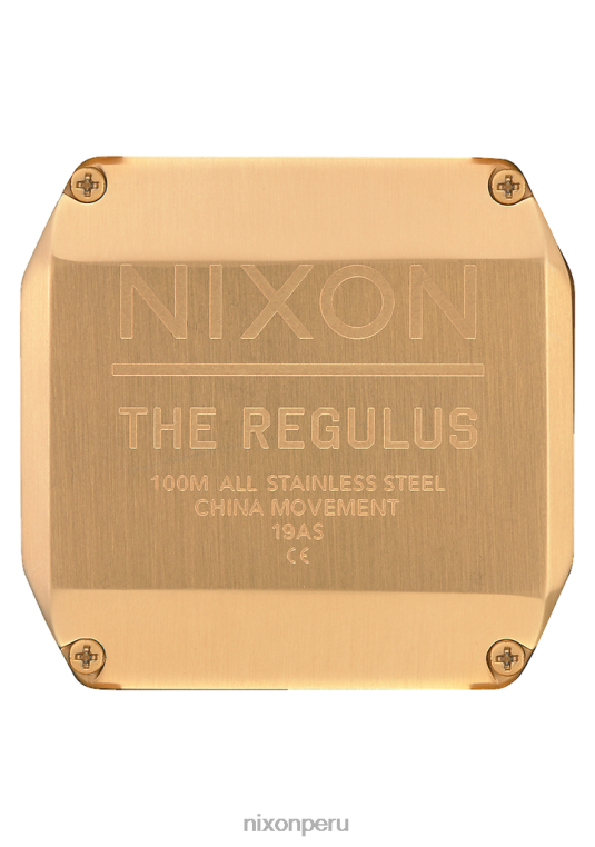 mirar educacion fisica Nixon acero inoxidable regulus todo oro 86XRT212