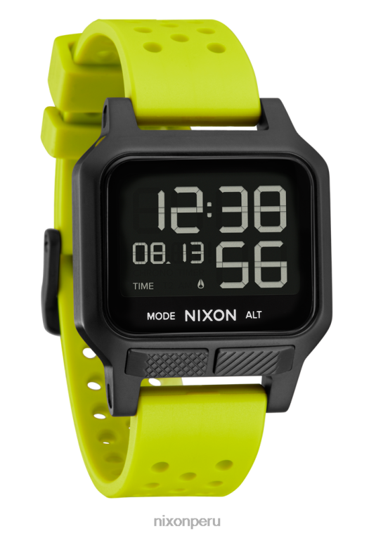 mirar educacion fisica Nixon calor limón/negro 86XRT169