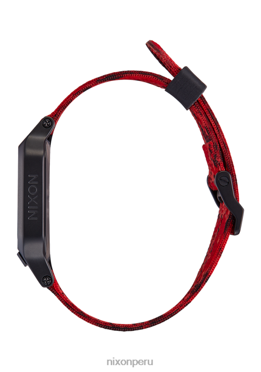 mirar educacion fisica Nixon calor negro/rojo 86XRT168