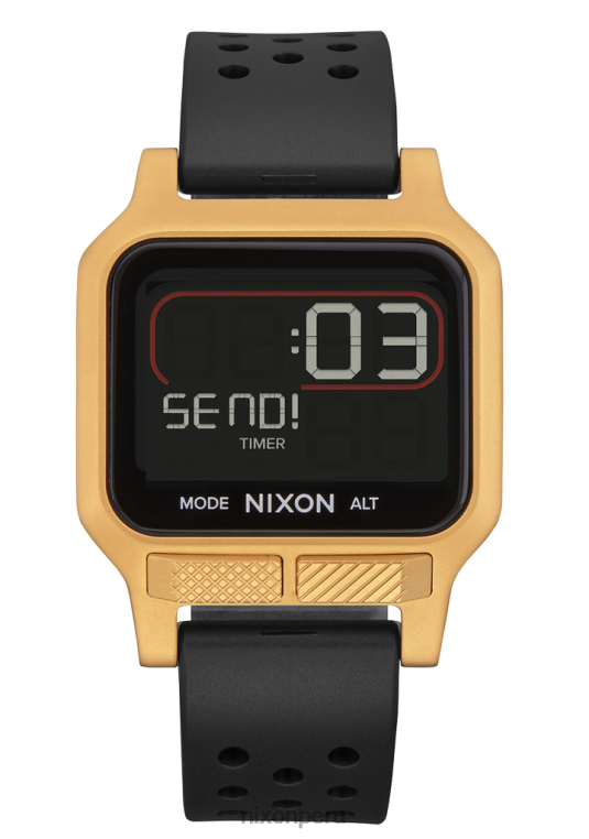 mirar educacion fisica Nixon calor oro/negro 86XRT166