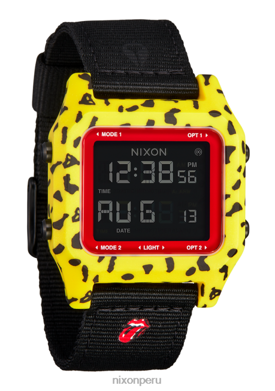 mirar educacion fisica Nixon grapa de piedras rodantes amarillo/negro 86XRT217