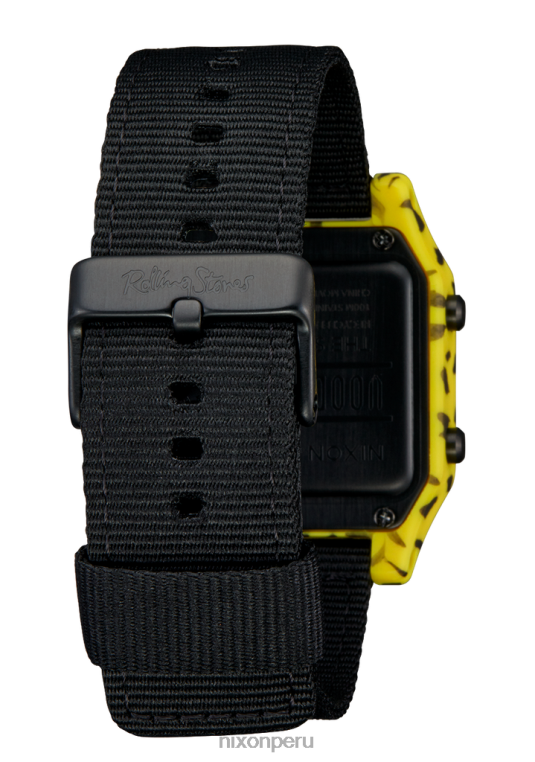 mirar educacion fisica Nixon grapa de piedras rodantes amarillo/negro 86XRT217