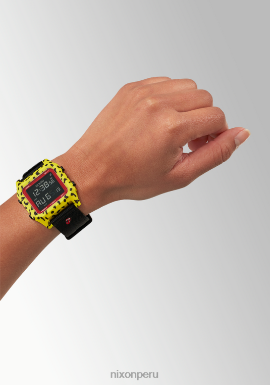 mirar educacion fisica Nixon grapa de piedras rodantes amarillo/negro 86XRT217