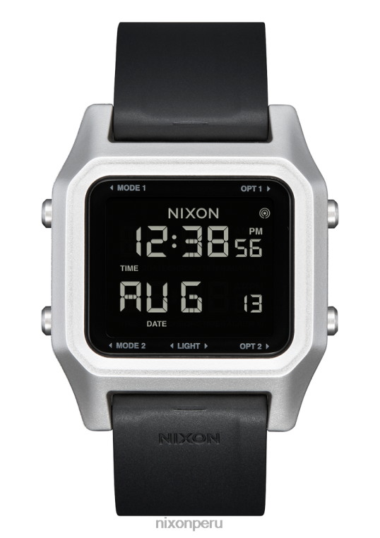 mirar educacion fisica Nixon grapa negro plata 86XRT144