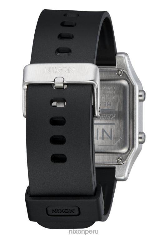 mirar educacion fisica Nixon grapa negro plata 86XRT144