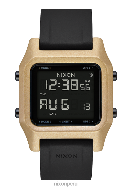 mirar educacion fisica Nixon grapa oro negro 86XRT139