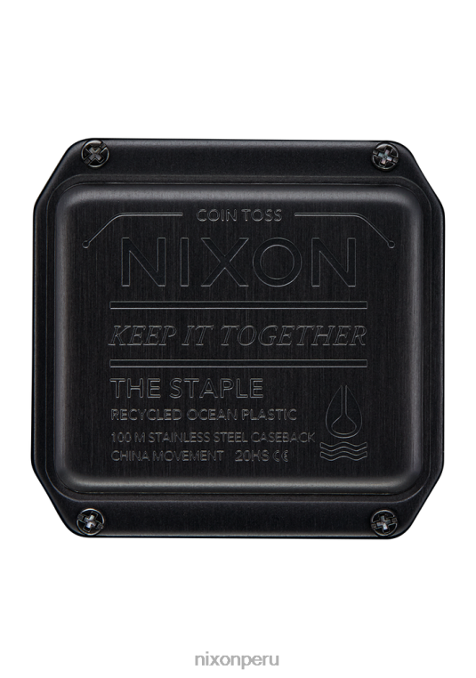 mirar educacion fisica Nixon grapa oro negro 86XRT139