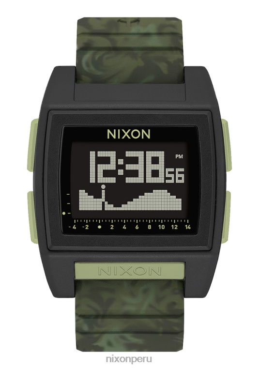 mirar educacion fisica Nixon marea base pro camuflaje verde 86XRT178