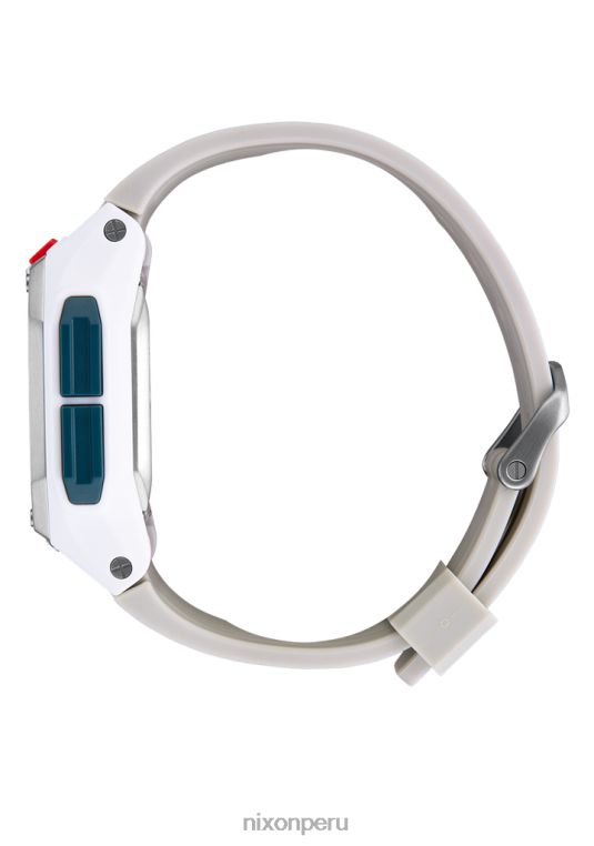 mirar educacion fisica Nixon régulo blanco/gris 86XRT157