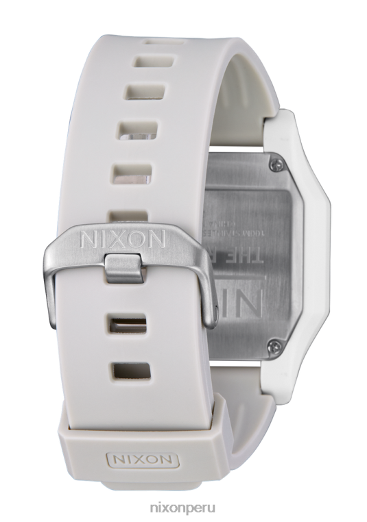 mirar educacion fisica Nixon régulo blanco/gris 86XRT157
