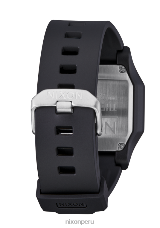 mirar educacion fisica Nixon régulo negro/plata 86XRT159