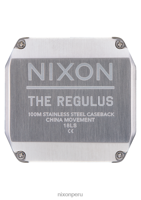 mirar educacion fisica Nixon régulo negro/plata 86XRT159