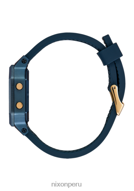mirar educacion fisica Nixon sirena de acero inoxidable azul marino/oro 86XRT208