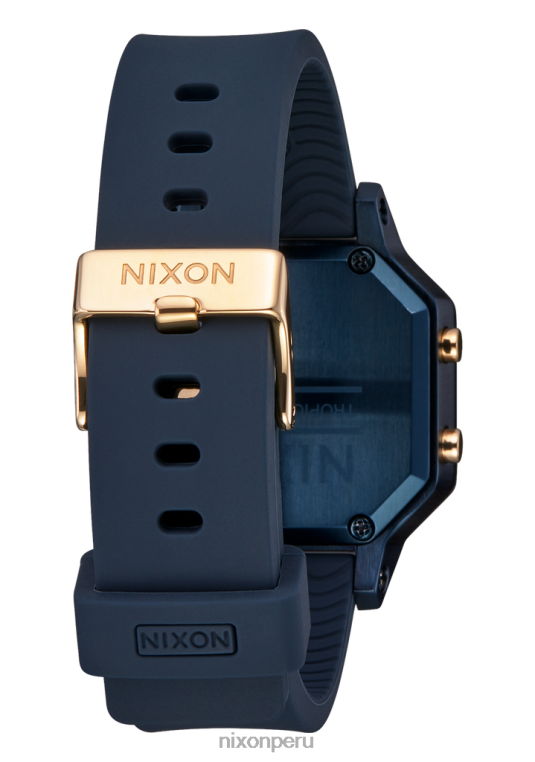 mirar educacion fisica Nixon sirena de acero inoxidable azul marino/oro 86XRT208