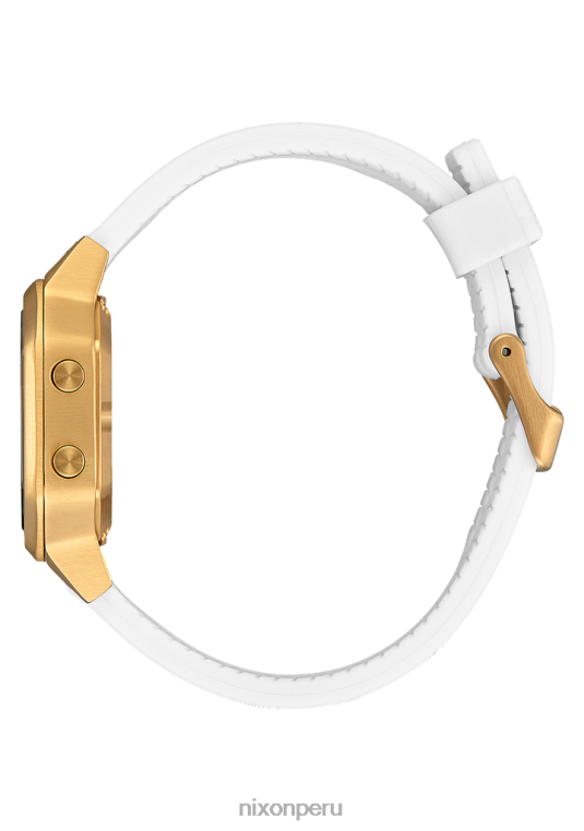 mirar educacion fisica Nixon sirena de acero inoxidable oro/blanco 86XRT206