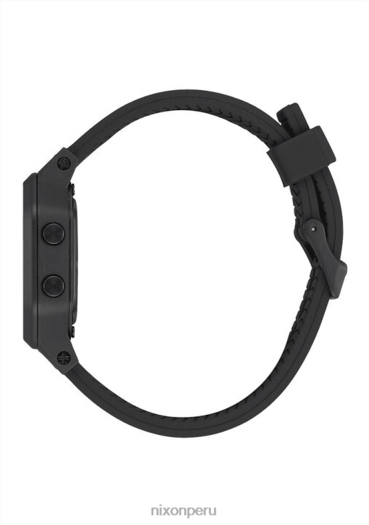 mirar educacion fisica Nixon sirena de acero inoxidable todo negro 86XRT209