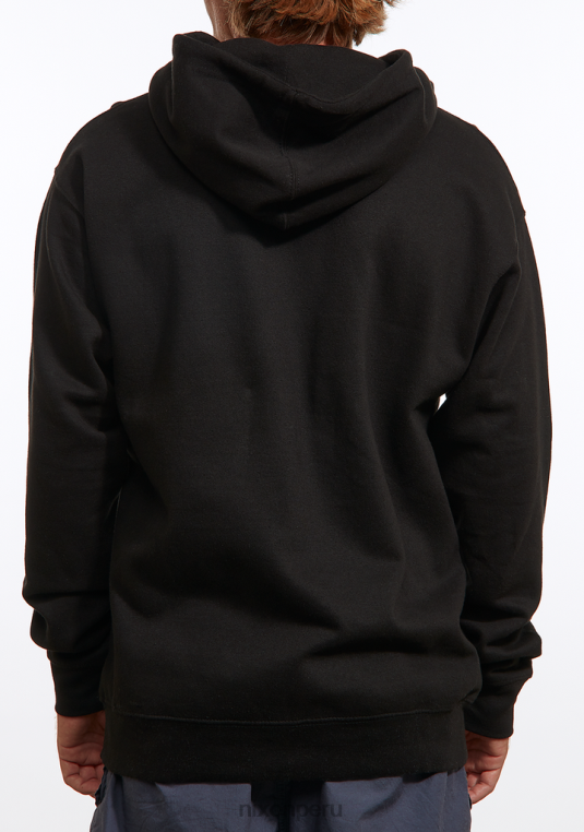 ropa educacion fisica Nixon sudadera con capucha con marca denominativa negro 86XRT462