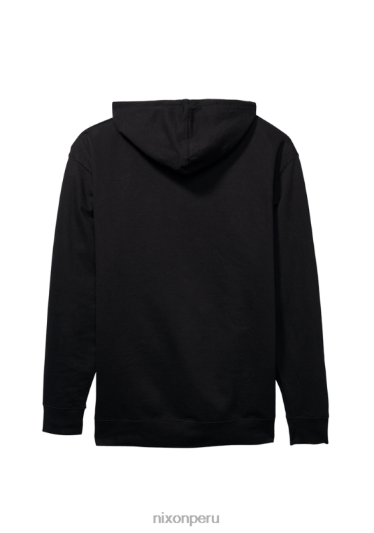 ropa educacion fisica Nixon sudadera con capucha y cremallera blanco negro 86XRT476
