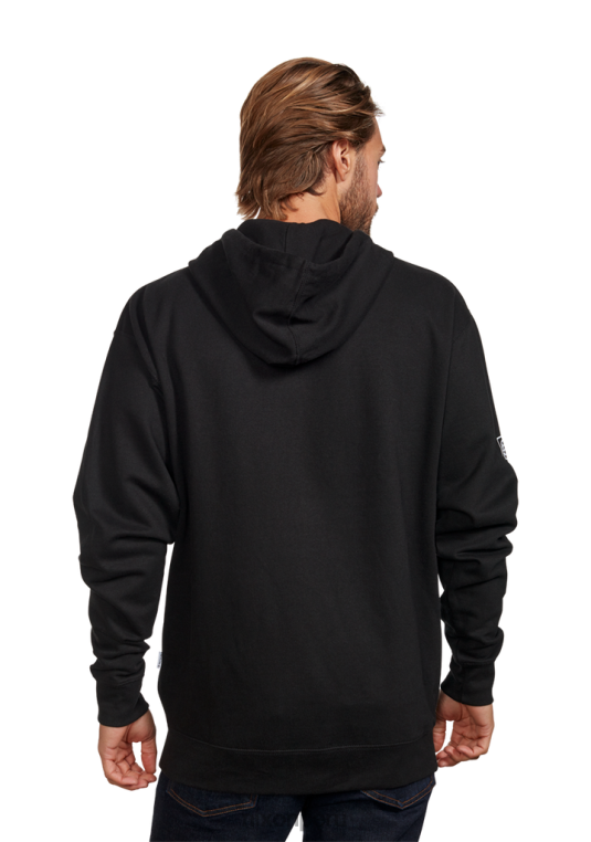 ropa educacion fisica Nixon sudadera con capucha y cremallera blanco negro 86XRT476