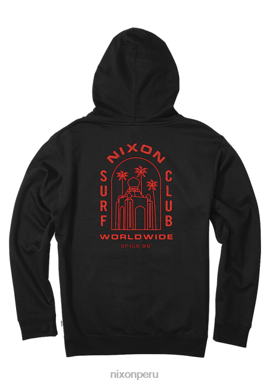 ropa educacion fisica Nixon sudadera con capucha y cremallera negro 86XRT471