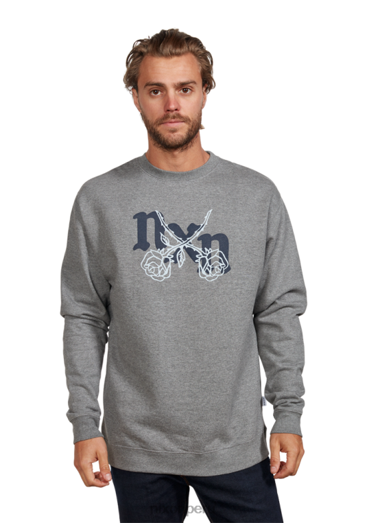 ropa educacion fisica Nixon sudadera rosas gris jaspeado oscuro/gris 86XRT475