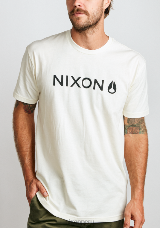 ropa educacion fisica Nixon camiseta base repreve natural/negro 86XRT506