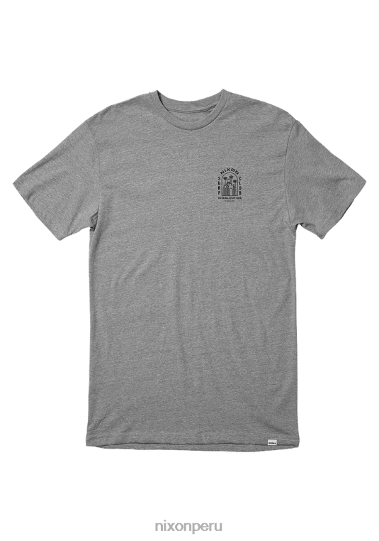ropa educacion fisica Nixon camiseta del templo gris jaspeado oscuro 86XRT491