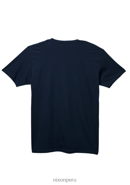 ropa educacion fisica Nixon camiseta eco-repreve con guión og azul marino/blanco 86XRT498