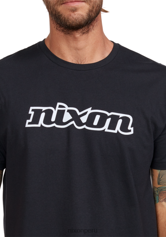 ropa educacion fisica Nixon camiseta eco-repreve con guión og blanco negro 86XRT499