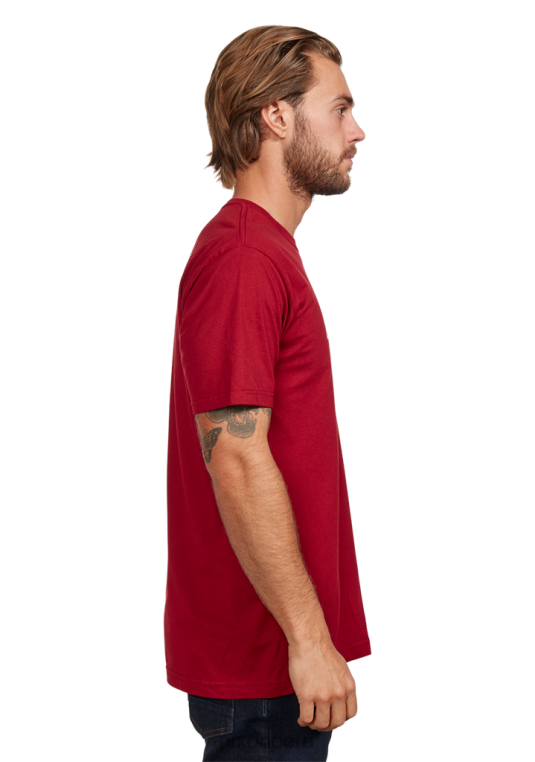 ropa educacion fisica Nixon camiseta eco-repreve con guión og cardenal/blanco 86XRT500