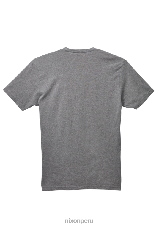 ropa educacion fisica Nixon camiseta eco-repreve con guión og gris jaspeado oscuro/negro 86XRT501