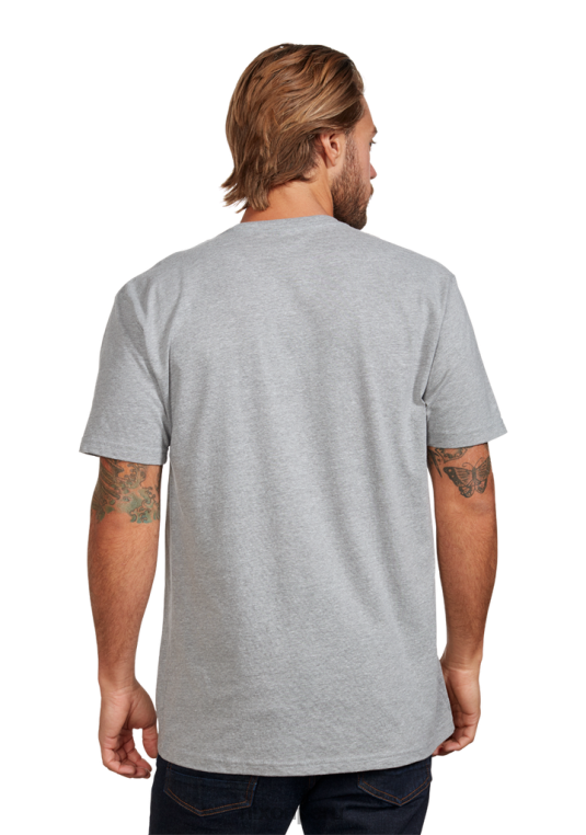 ropa educacion fisica Nixon camiseta eco-repreve con guión og gris jaspeado oscuro/negro 86XRT501